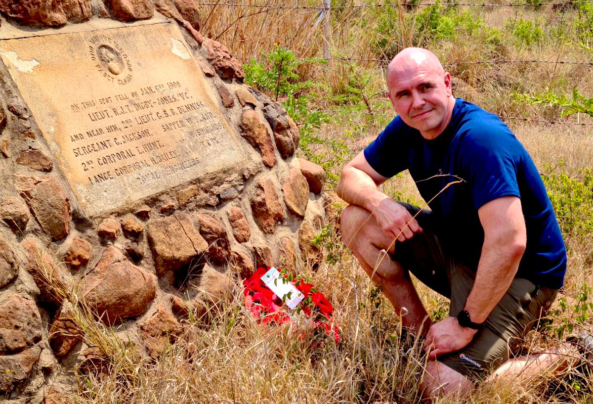 CorpsColRE's tweet photo. #Teamwork #BattlefieldStudy - great to take the @Proud_Sappers RHQ and @Engineers_CET to 🇿🇦 to study the Zulu & Boer War. Thank you Ron for the excellent delivery - so much learnt & many similarities to conflicts today. A key lesson - get your logistics sorted out; LE heaven 😄 https://t.co/q52glkPv7U
