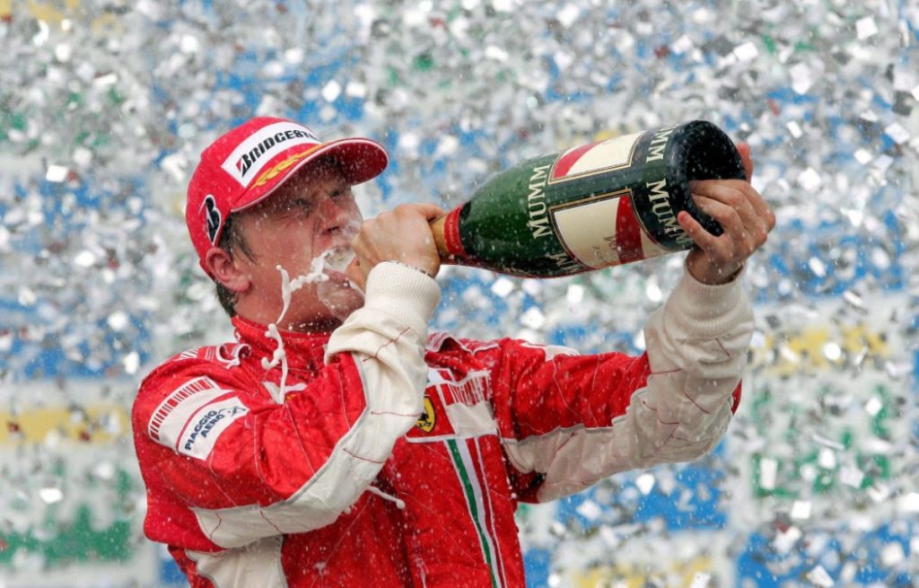 Happy 43rd birthday to the last driver to win a World title with Ferrari, 2007 champ Kimi Raikkonen! 