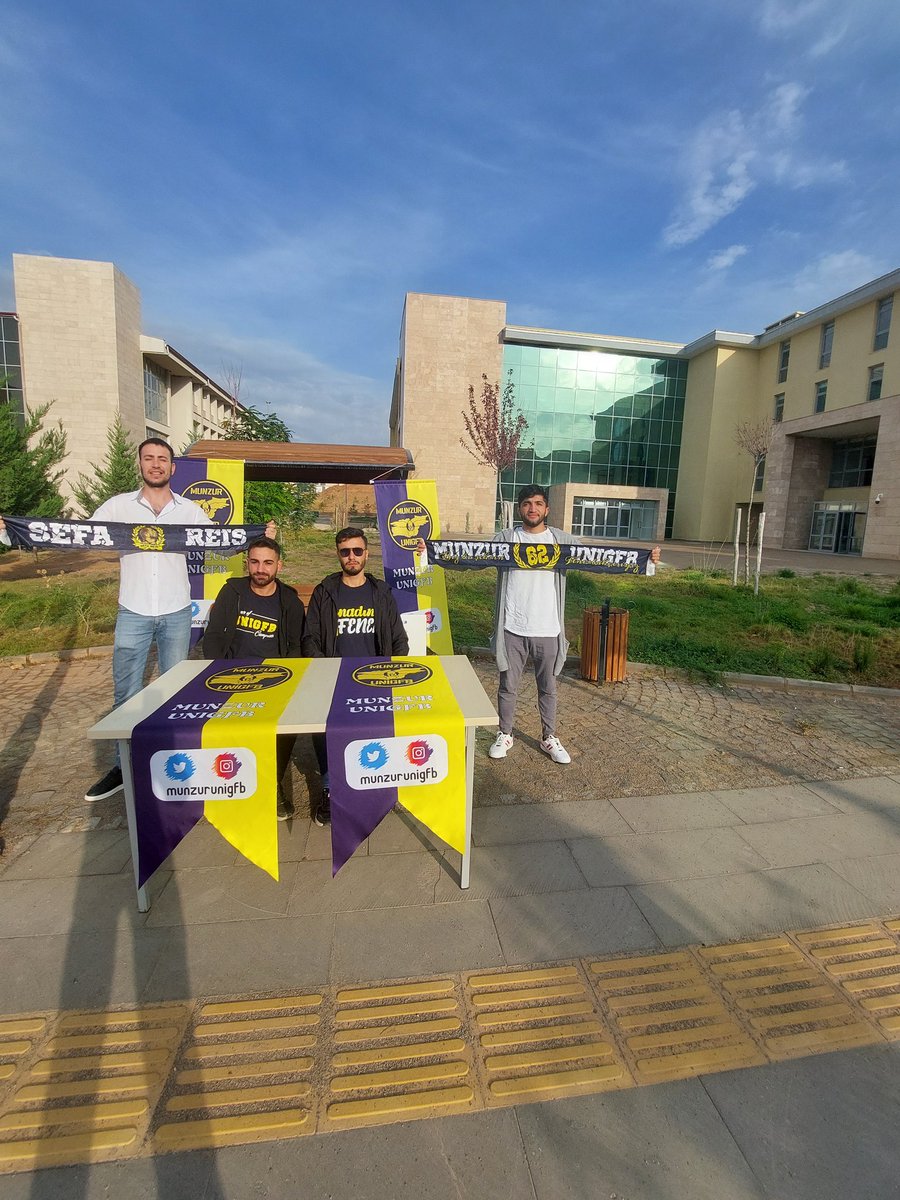 Sefa Reis'in Kardeşleri
Owners of Campus

#MunzurUNIGFB olarak stand çalışmalarımıza başladık. Sarı-Lacivert renklere gönül vermiş tüm renktaşlarımızı bekleriz.
#UNIGFB 
#UNIGFBsenicagiriyor