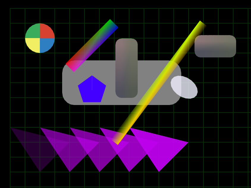 Nanjizal_net's tweet photo. My #pixelimage library now has rounded rectangles, I default the 9-slice by using goldenRatio, so you can just set fillRoundRect( x, y, wid, hi, color )  no pie yet, and no gradient on fillQuadrant I II III IV yet.
fillGrid is really useful.
#haxe #canvasAbuse #js #pixel drawing. https://t.co/ScRhX88wKS