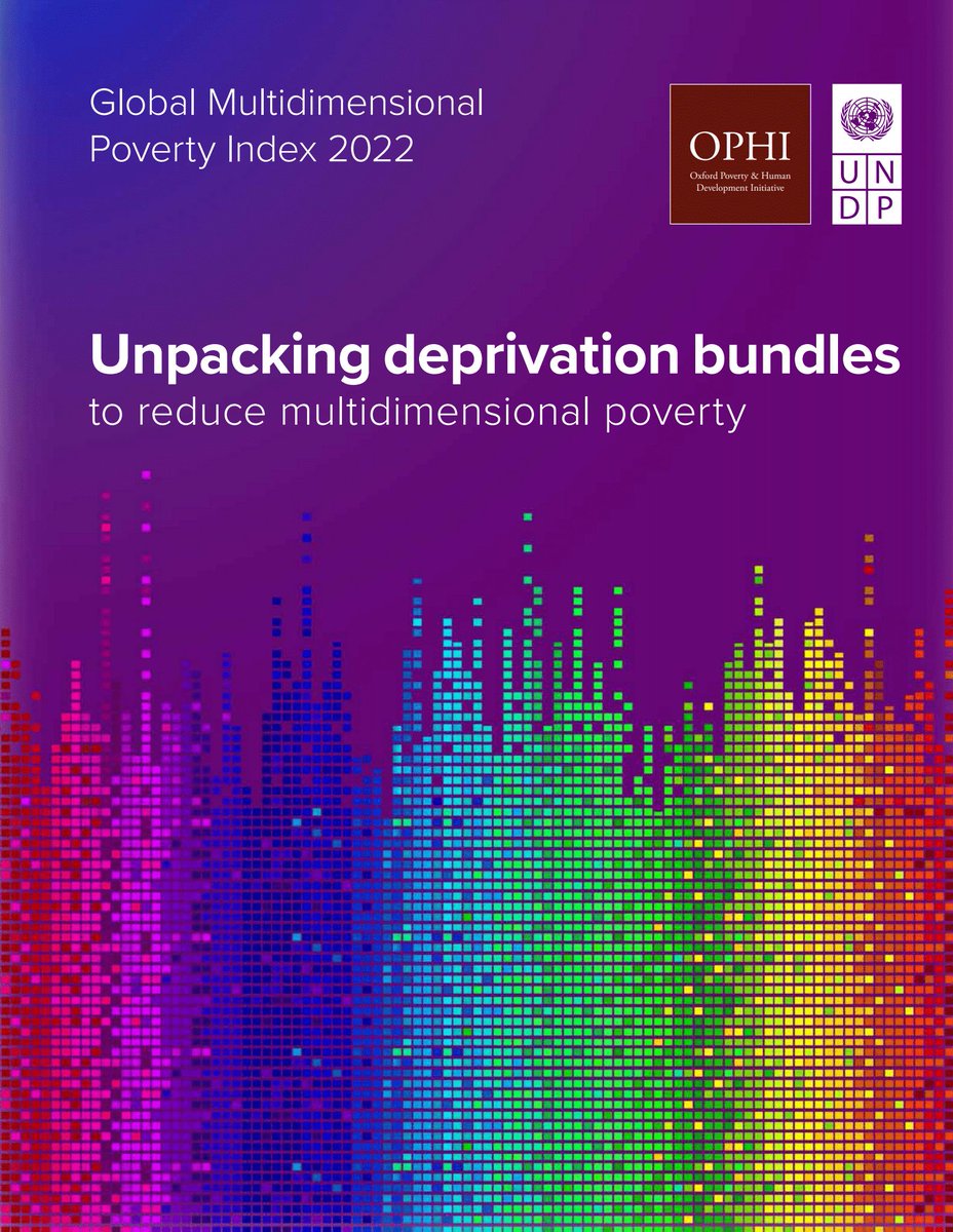 PUBLICATION ALERT 📕
 
On #EndPoverty Day, <a href="/UNDP/">UN Development</a> and <a href="/ophi_oxford/">OPHI</a> release the 🆕 #MultidimensionalPovertyIndex 2022 that provides insights on addressing poverty in all its forms.
 
Download the report 📖: bit.ly/3CEglTx. 
 
#BuildForwardBetter
