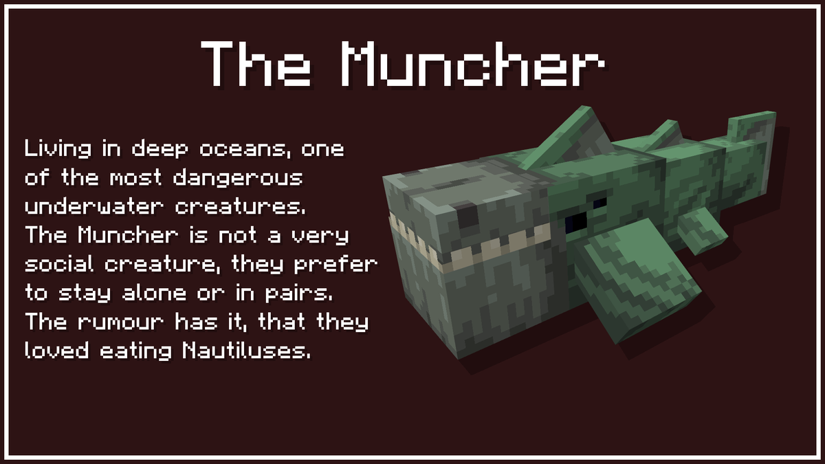 kemiuarts's tweet photo. Inspired by a lot other ideas for dinosaurs that originated from Sniffer I decided to make my own. Behold... The Muncher!
#minecraft #MinecraftLive2022 #dinosaur #mcdino #SNIFFERSWEEP #Blockbench https://t.co/UbvL7FjUME