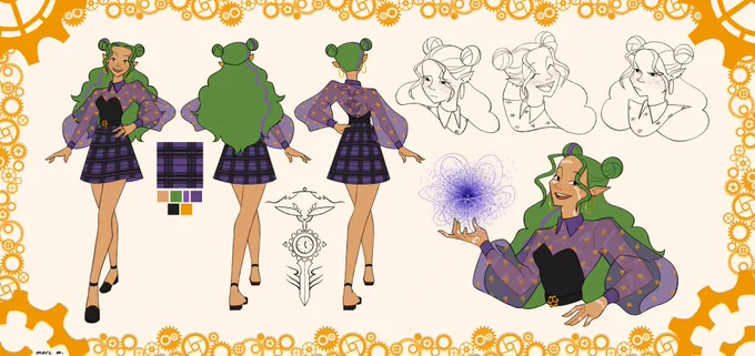 character sheet commissions i've done recently! it's so much fun working on these :D 
