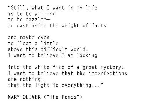 Sharing some lines from one of my favorite poems with all my friends: #MaryOliver #nature