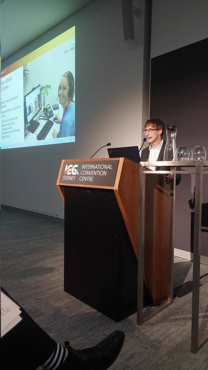 RobinsonSuz's tweet photo. Justin Manual @wachs presenting on work in rural and remote WA, the world beyond telehealth key drivers are equity and access, along with consumer and workforce capacity. @digihealthcrc @TheInstituteDH https://t.co/GkQsNMBWAc