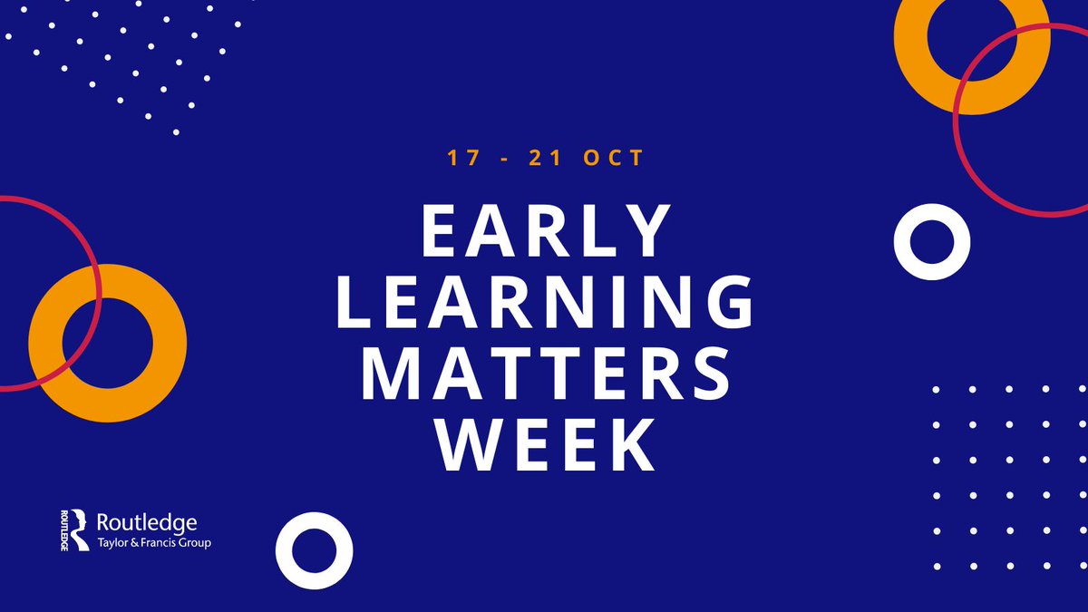 RoutledgeEd's tweet photo. 👏 This week is Early Learning Matters Week - a time to celebrate the importance of early learning and early learning educators in Australia
#EarlyLearningMatters #EarlyLearningMattersWeek https://t.co/zVHGwxxchX