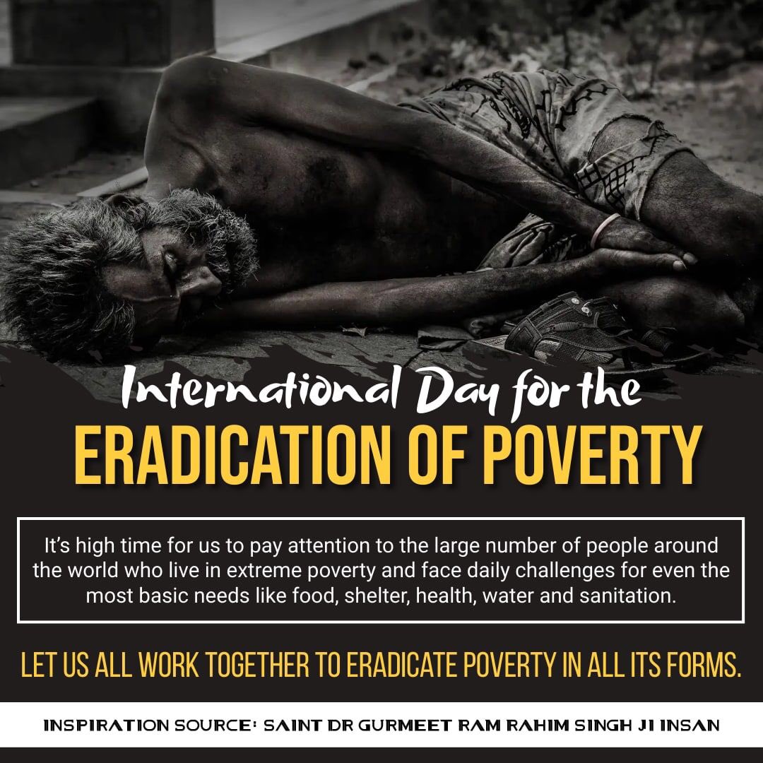 Pritpal77777's tweet photo. Nowadays poverty is the main concern among the society.  To #EndPovert , Saint Gurmeet Ram Rahim Ji has taken a step forward by starting welfare works like free food, clothes and shelter for the needy people. https://t.co/M6KRltzM4a