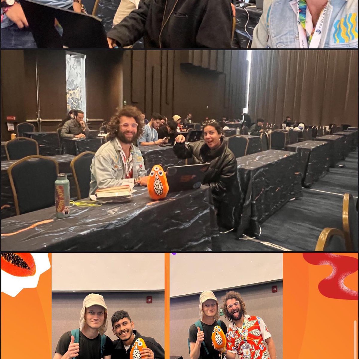 VAMOS PAPAYAS 🟠🇨🇴🟠🟠

GANAMOS 3er lugar en el Hackaton de @arbitrumen Bogota <a href="/EFDevcon/">Devcon 8 | Mumbai, India 🇮🇳</a> 

Desarrollando una colección de NFT con impacto global, SDG DEVELOPMENT GOALS, que será presentado durante <a href="/SCOPEArtShow/">SCOPE Art Show</a> con @bitbaselhub Miami! 🌴 

<a href="/alejandroglatt/">Alejandro Glatt - PAPAYAS TO THE MOON🥭</a> 

#nft #crypto #devcon