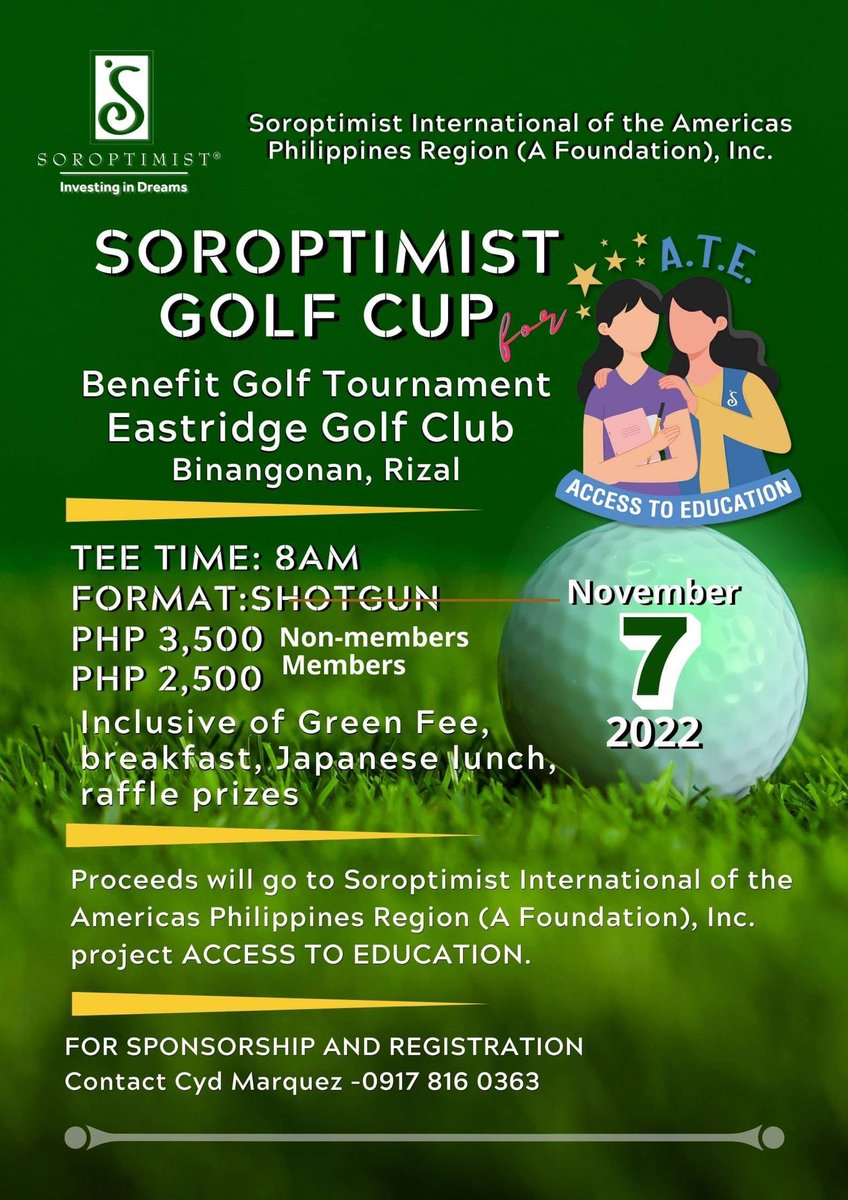 SiprPnp's tweet photo. Soroptimist International of the Americas Philippines Region Fundraising Events - Nov 7, 2022 💙 https://t.co/hrNV756Tnm