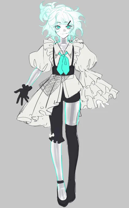 Another monster idol design I've had in my headShe's a banshee named Sara 
