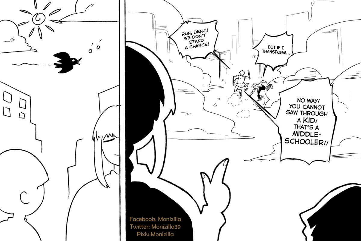 Monizilla39's tweet image. So if Reigen picked up Denji and Makim picked up Mob. Given Makima's motive, she would still go after Denji. Can you imagine how MESSY that will be!