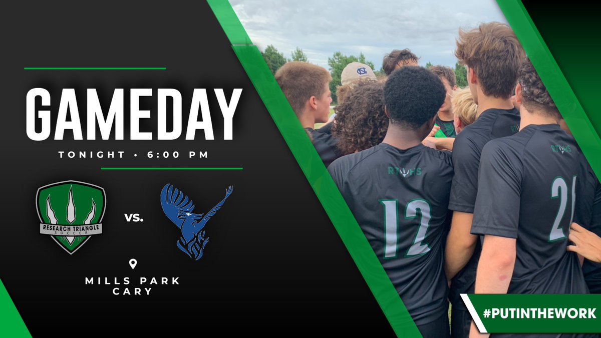 🎓 SENIOR NIGHT!

⚽️ <a href="/RTHSSoccer/">RTHS Raptor Soccer</a> (12-4-2, 5-2 S6C)
🆚 Raleigh Charter (5-6, 2-4)
🕕 6:00 p.m.
📍 Mills Park, Cary
🎟️ via GoFan: gofan.co/app/events/650…

#PutInTheWork #GoRaptors