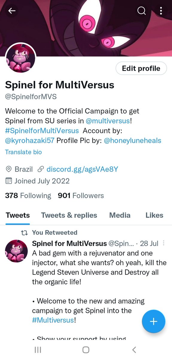 YourBestSpinel's tweet photo. πππ 900 Followers! πππ
#spinelformultiversus #spinelformvs #spinel4multiversus #spinel4mvs #multiversus #4mvs #spinel #stevenuniverse #stevenuniversethemovie #stevenuniversefuture https://t.co/sdBOijunCu