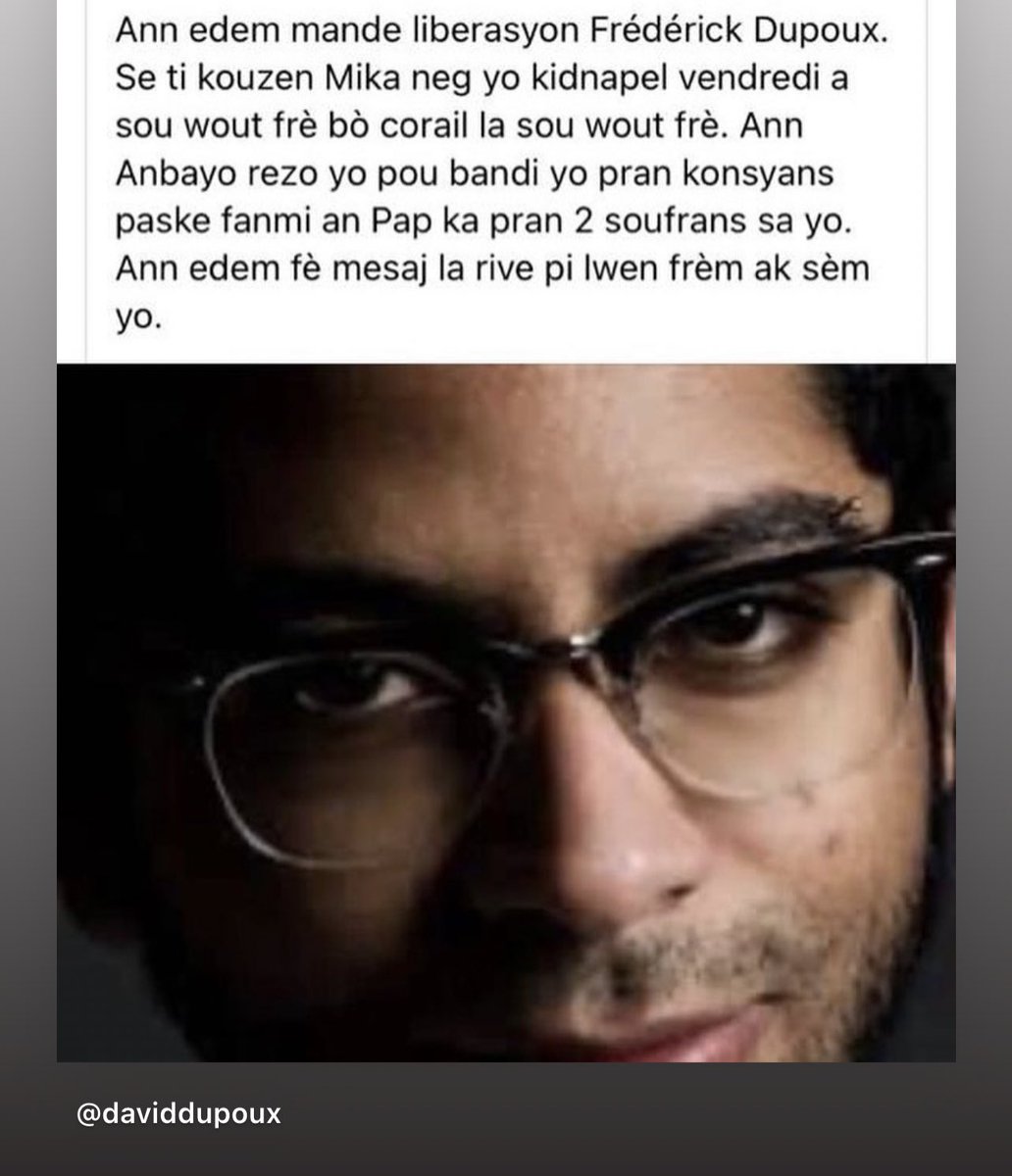 JeSuisDansalou's tweet photo. Libere Fredo pou nou tanpri 💔🙏🏻 https://t.co/aYwfMuy3Zc