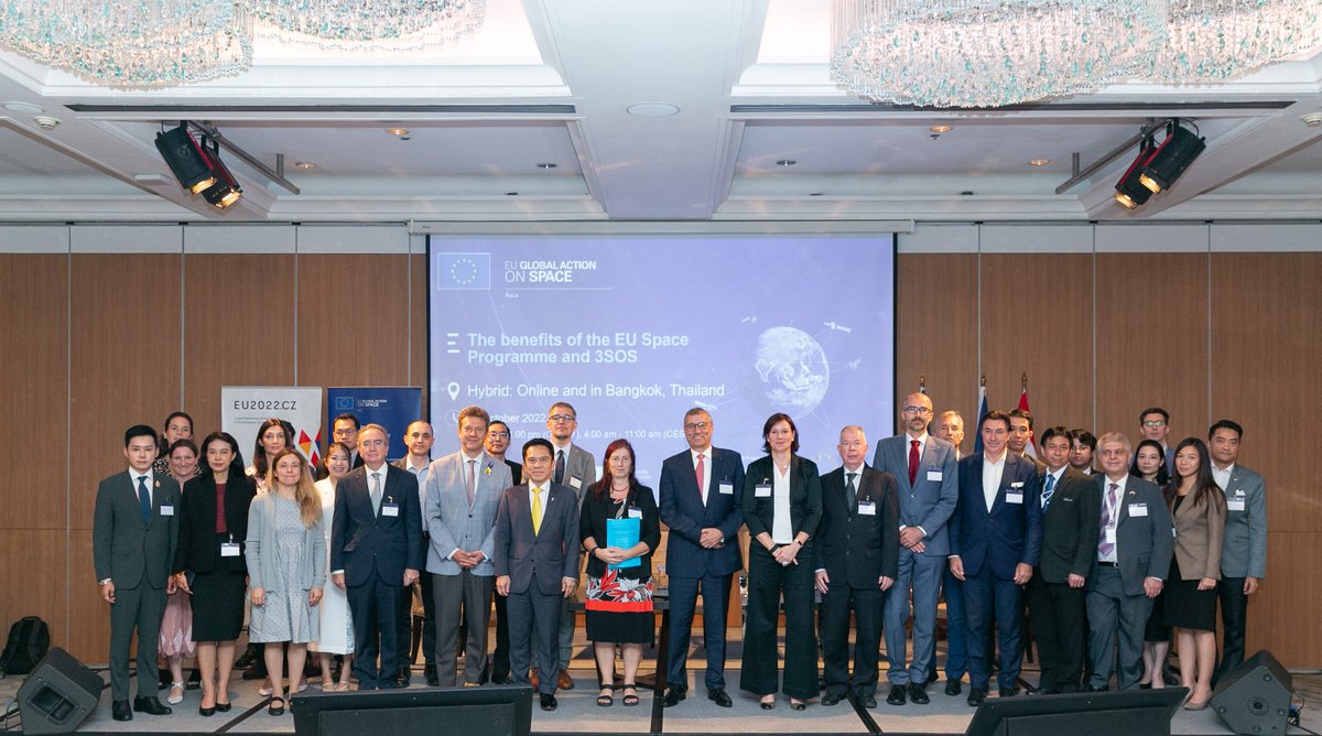 SCGIcenter's tweet photo. 🚀🚀 GISTDA ร่วมกับ EU จัดประชุมวิชาการ The Benefits of the EU Space Programme and 3SOS เพื่อขยายความร่วมมือด้านอวกาศในภูมิภาคอินโด-แปซิฟิก 🚀🚀
เมื่อวันที่ 11 ตุลาคม 2565 ที่ผ่านมา ณ โรงแรม เดอะ เวสทิน แกรนด์ สุขุมวิท กรุงเทพฯ
#GISTDA #SCGI #SCGICENTER https://t.co/GPFlrToJf3