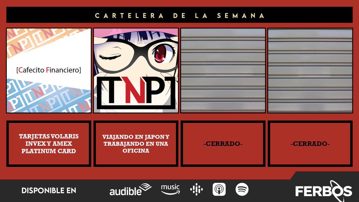 FerbosMedia's tweet photo. Ya tenemos los programas de la semana

https://t.co/v7AjJqUcGN https://t.co/obryPNineL