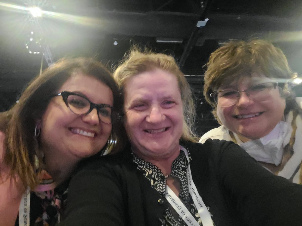 Dr. Mark Malangoni <a href="/MalangoniMark/">Mark Malangoni</a> <a href="/Ohio_ACS/">Ohio Chapter of the American College of Surgeons</a> receives the Distinguished Service Award➡️highest honor bestowed upon a fellow at #ACSCC2022 Congratulations, Dr Malangoni! 🙌👏Three of us below, Malangoni trained (whether he wants to claim that or not 🤣) <a href="/MdHedayati/">Nasim Hedayati, MD, MAS, FACS, RPVI</a> <a href="/melissa_times/">Melissa Times</a>