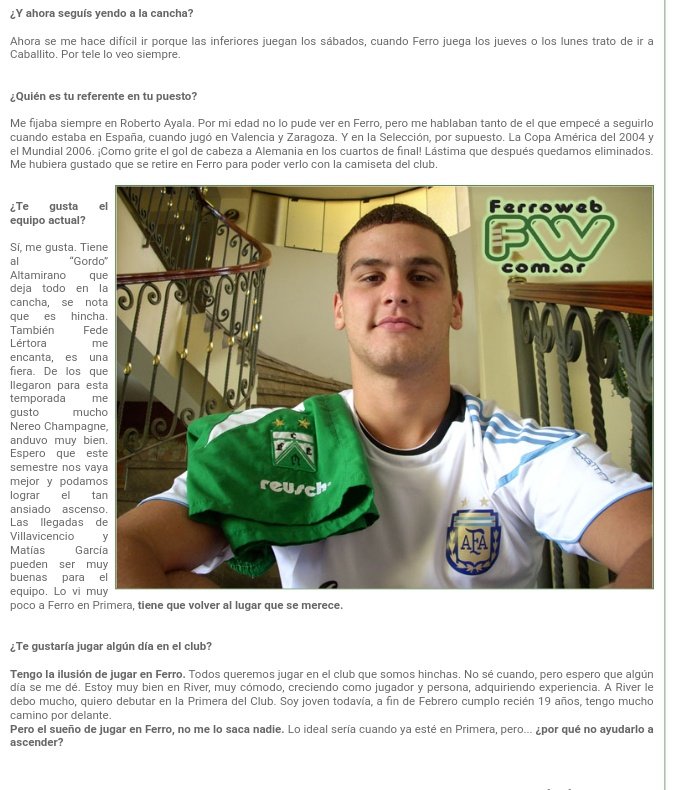 Ya que lo están puteando en River, González Pirez en ferro?