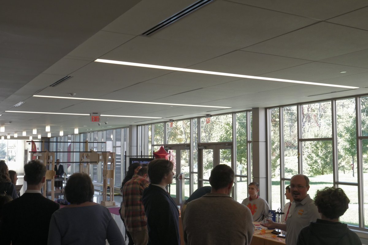 frc5740's tweet photo. Today, @NCForeverTrue hosted its Fall Open House. Our station showed off our team and welcomed incoming students to Robotics. #frc #FIRSTRobotics #nextgeneration #northcatholic https://t.co/5zrfGjhe8b