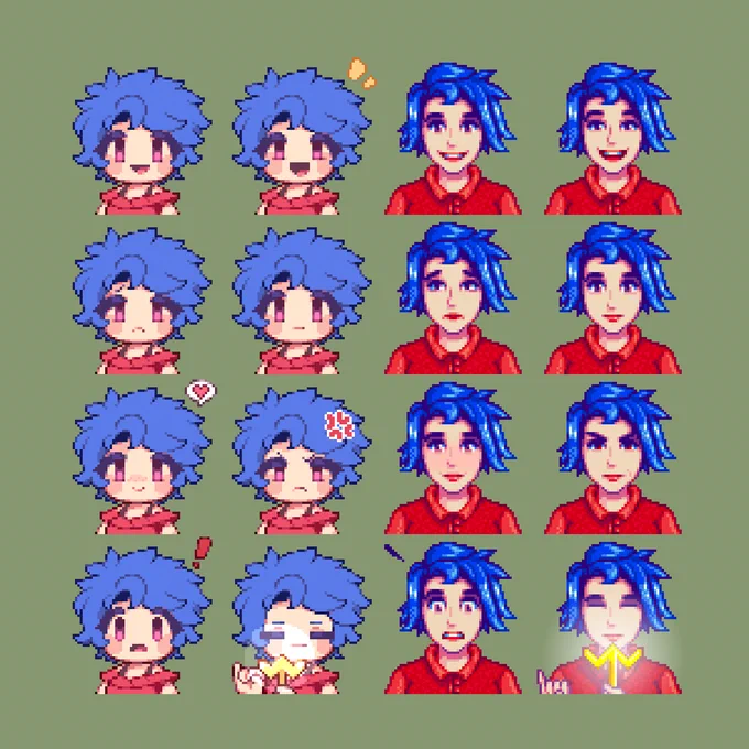Emily#pixelart #pixel #pixelartist #ドット絵 #픽셀아트 #StardewValley 