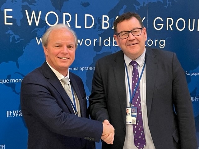 Good to meet @grantrobertson1 🇳🇿Deputy Prime Minister and Minister of Finance @NZFinMin and the New Zealand delegation at the @WorldBank Annual Meetings. We discussed our cooperation to support the resilience of Small Island Developing States #SIDS in the Pacific.