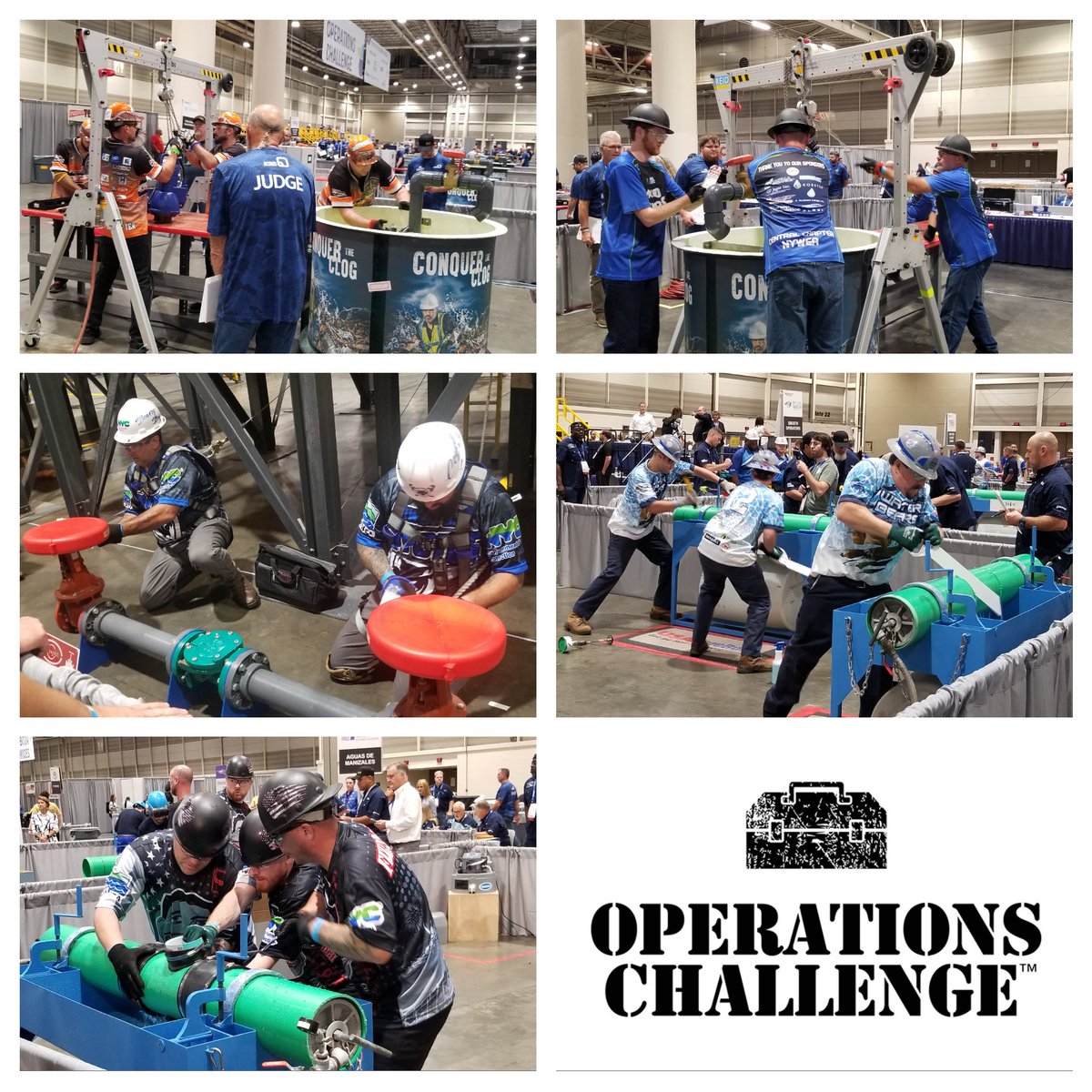 Maddy_Q's tweet photo. Of course, #OpsChallenge! So proud to see the 5 #NYWEA teams represent #NewYork so well. Special shoutout to my former coworkers at @OCDWEP with the "Mixed Liquors" for taking home the top spot in Division 3 at their first WEFTEC!
[4/6]
#WEF #NYWEA #OperationsChallenge #Operators https://t.co/raVP52ztld