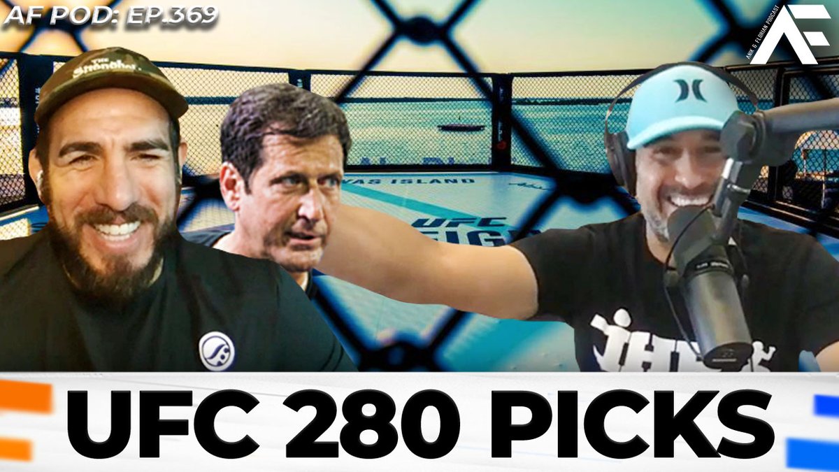 AnikFlorianPod's tweet photo. Ep. 369 – All hands on deck to preview #UF280: Oliveira v. Makhachev, as the MMA leader returns to Yas Island, Abu Dhabi with @jon_anik and @KennyFlorian.

PLUS, #RayLongo gives us half an hour to chop it up about Aljamain Sterling's impending title bout.

https://t.co/oQK2icZtt3 https://t.co/yzBZS9zD6w