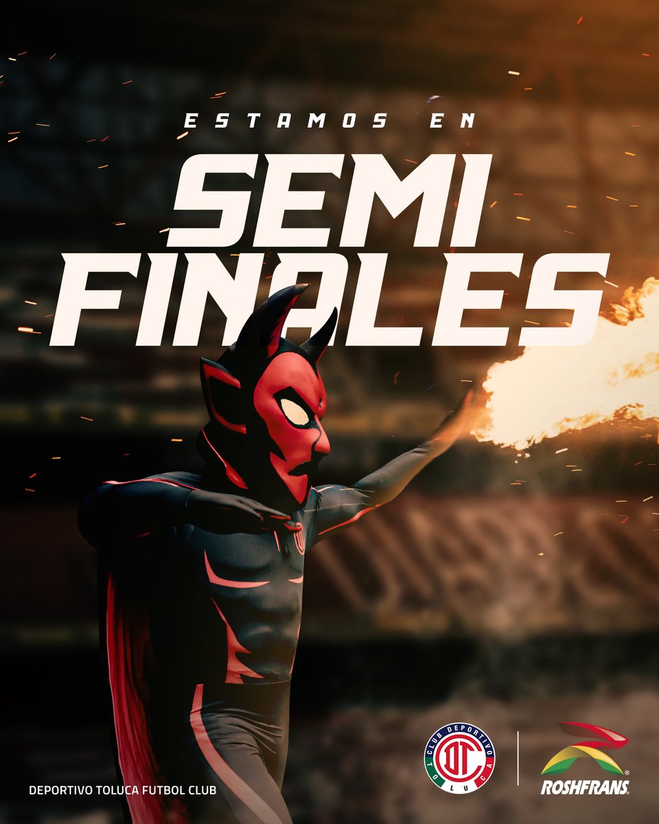 TolucaFC's tweet photo. 👊🏼👹| ¡𝘊𝘰𝘯 𝘦𝘭 𝘳𝘰𝘫𝘰 𝘦𝘯 𝘭𝘢 𝘴𝘢𝘯𝘨𝘳𝘦 𝘺 𝘦𝘯 𝘭𝘢 𝘱𝘪𝘦𝘭, 𝙚𝙨𝙩𝙖𝙢𝙤𝙨 𝙚𝙣 𝙨𝙚𝙢𝙞𝙛𝙞𝙣𝙖𝙡𝙚𝙨 𝘿𝙞𝙖𝙗𝙡𝙤𝙨!

#𝗘𝗹𝗥𝗼𝗷𝗼EsTodo | #TuMisma𝗦𝗮𝗻𝗴𝗿𝗲 https://t.co/RbHHQNLA3T