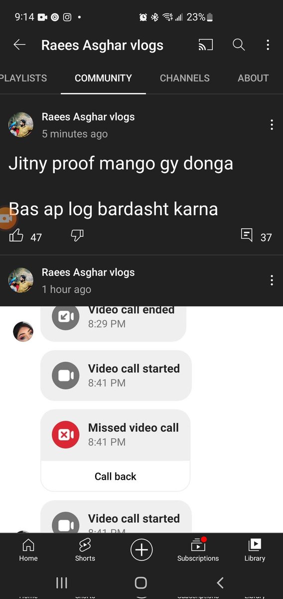 Saishawithtruth's tweet photo. @FaisalbinFarhan  This is mockery of the Shariat Laws of Zina and CyberLaws.Salma Yaseen, Ghulam Asgar and Sameera Aziz are blackmailing,cyber bulling,defaming and assassinating the character of another youtuber from Pakistan MOTHER OF 3 on Social Media by accusing her of Zina. https://t.co/9SjmrPms0i