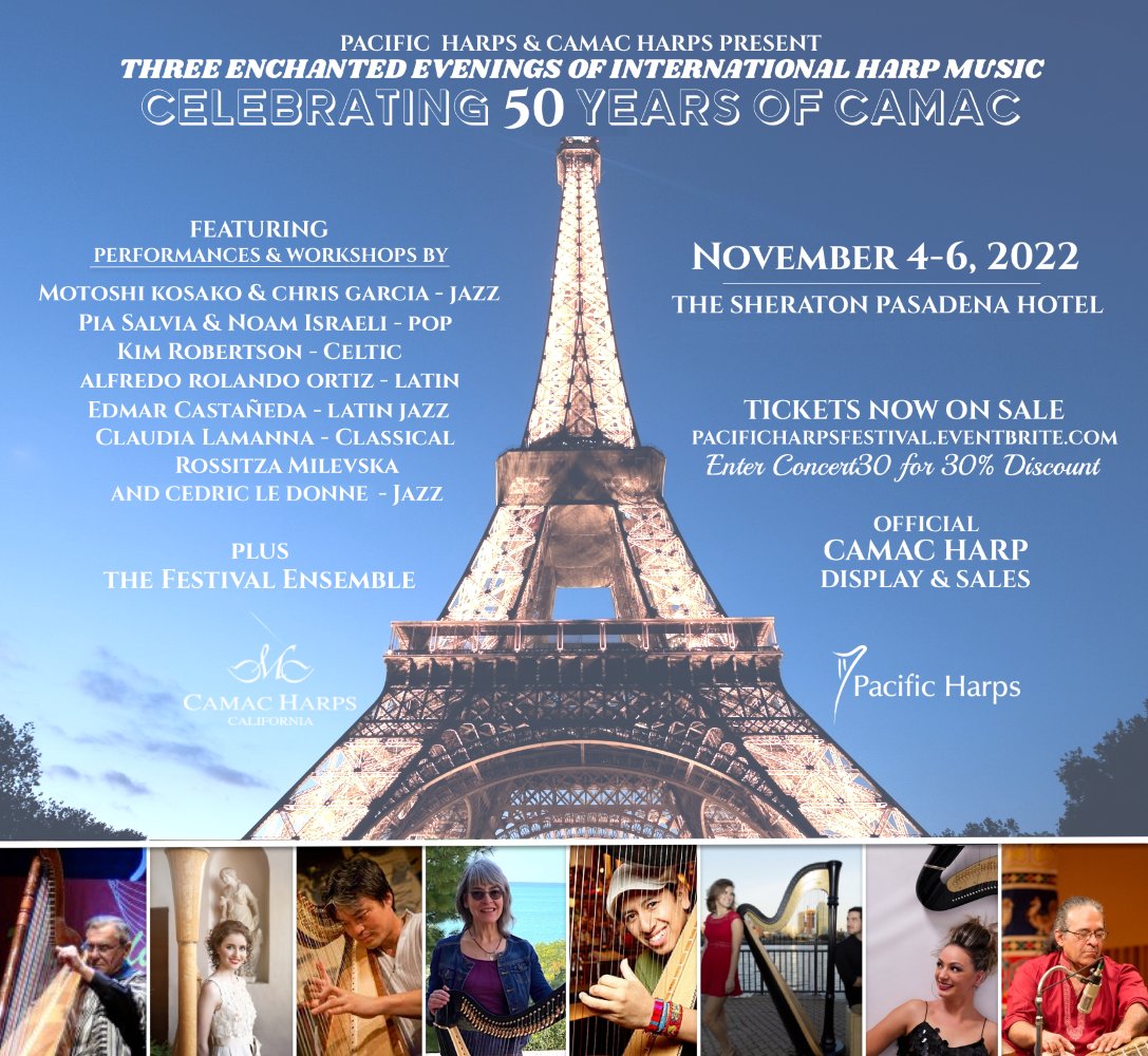 PacificHarps's tweet photo. We're just 3 weeks away from Camac's 50th Anniversary Celebration (November 4-6) ✨

We are inviting you all to join us at this upcoming festival! 🎶

You may register and buy tickets from this link:
https://t.co/Oq6dmI5hkG

- https://t.co/3KrqO23a7b https://t.co/eYZxtAkbqt