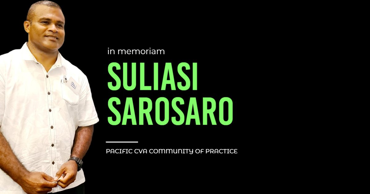aleemansour's tweet photo. The #PCLE2022 was dedicated to #Suli who was an advocate to #CVA and only @calpnetwork certified trainer on Core CVA  from Pacific Islands https://t.co/9uuTVgys3g