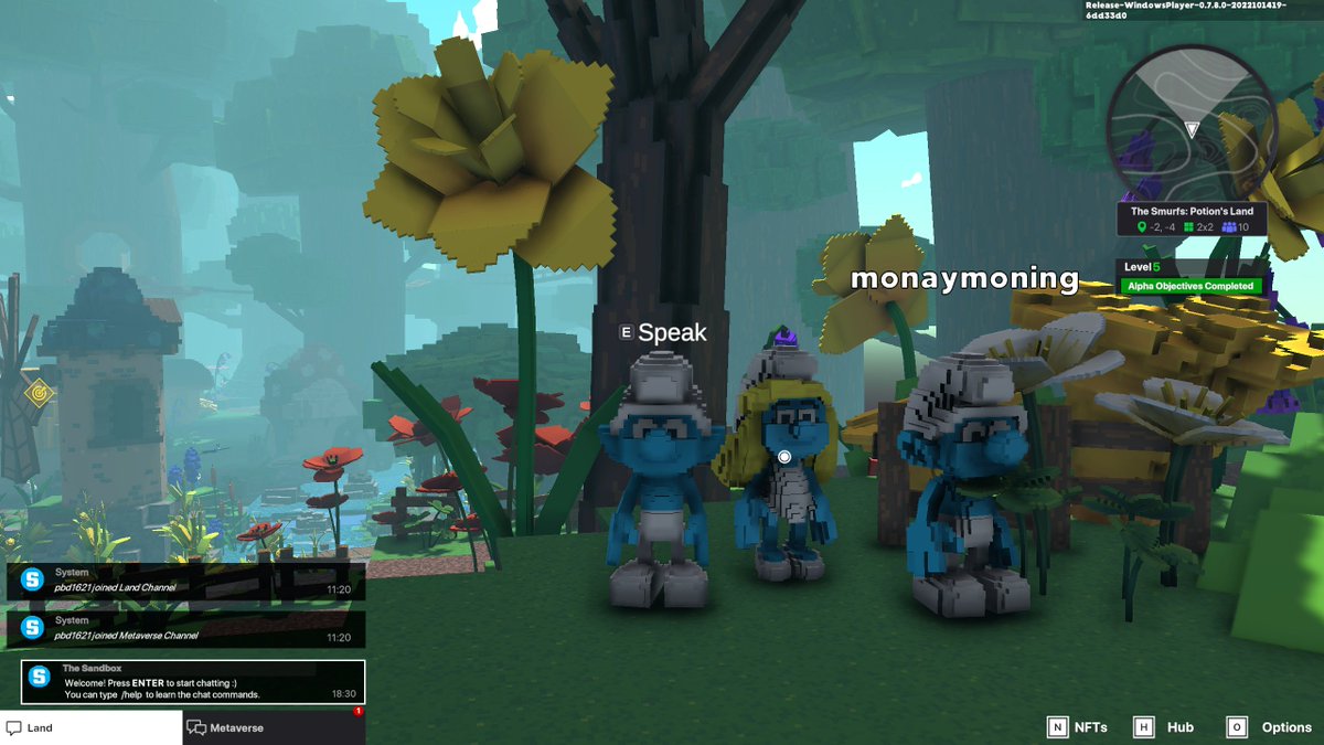 Bdpark8's tweet photo. @TheSandboxGame I just participated in The Smurfs Giveaway for a chance to win a Season 3 Alpha Pass! Check out my screenshot below! 👇 https://t.co/XVwBG1NtXu