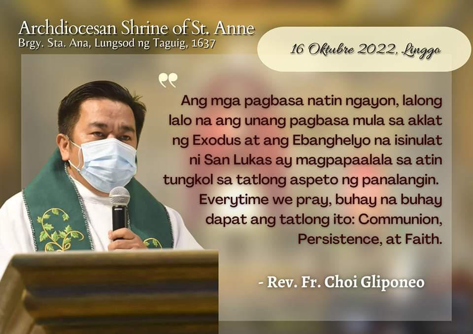mbaspstanne's tweet photo. PAGNINILAY SA MABUTING BALITA
Ika-29 na Linggo sa Karaniwang Panahon
Oktubre 16, 2022
#ASSA435 #MBASPSA https://t.co/uCvSQ6k0Kl
