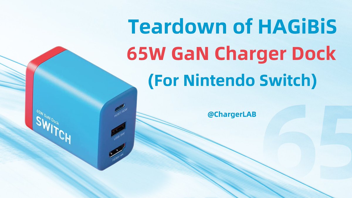 chargerlab's tweet photo. Teardown of #HAGiBiS 65W #GaN Charger Dock With HDMI (For #Nintendo Switch)
🔗https://t.co/5oSCF1Fvl1
#SwitchDock #NintendoSwitch #ChargingDock https://t.co/ULSWFpqocz