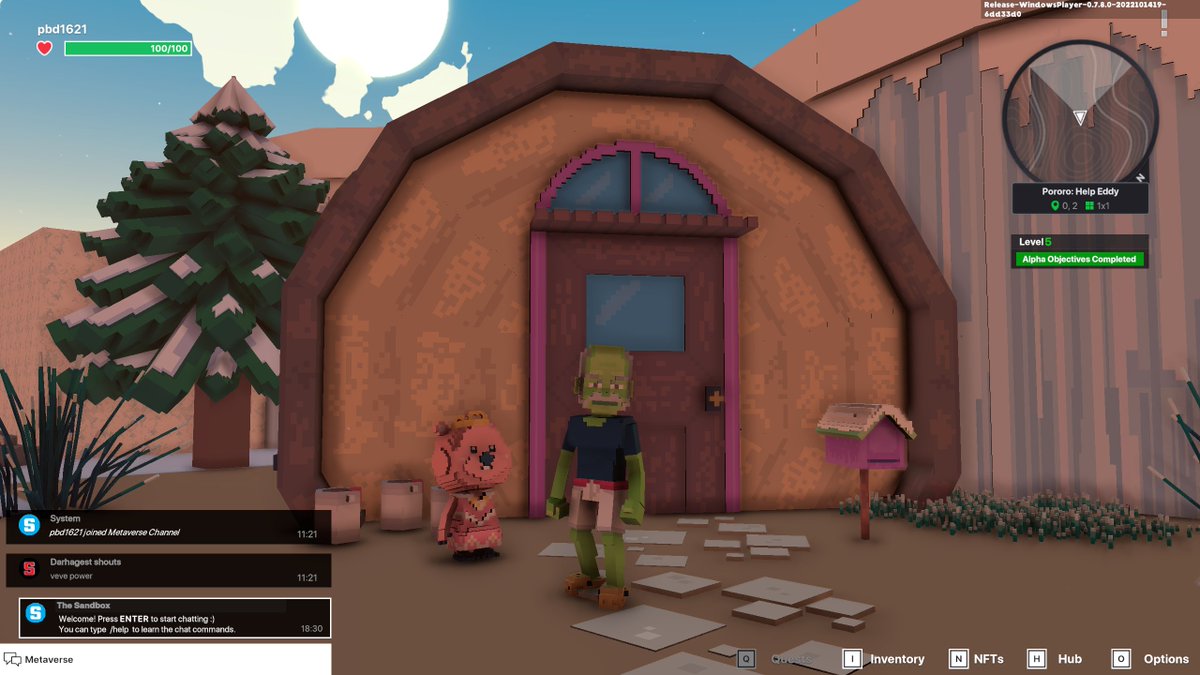 Bdpark8's tweet photo. @TheSandboxGame I just finished my quest on Pororo experience on the #SandboxAlphaS3 for a chance to win a Season 3 Alpha Pass! Here I am with a cute Pororo. Check out my screenshot!

#Pororo https://t.co/Cug9zwGmec