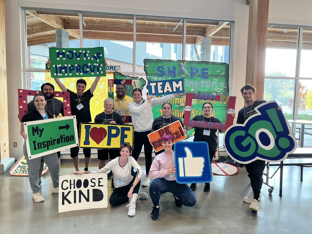 Dr_TFarrar's tweet photo. So excited to see current and past PLU Kinesiology Teacher Prep students at our SHAPE Washington conference on Saturday!! Love seeing our students engaging in professional development!!
So proud of all of them!! ❤️ #SHAPEWA22 #TeamKINS https://t.co/50tHQXprLW