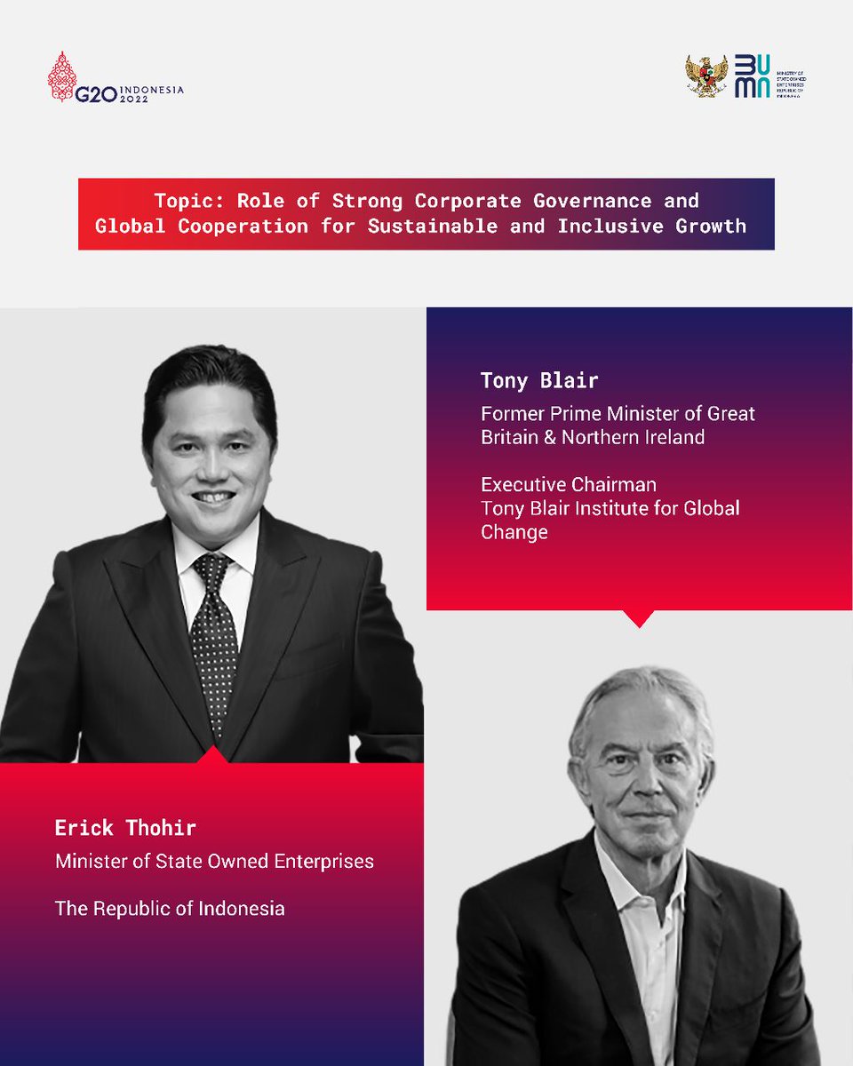 vio_let_shea's tweet photo. Negara-negara G20 akan saling berbagi pengalaman dalam mengelola BUMN pada acara State Owned Enterprises (SOE) International Conference mengusung tema "Driving Sustainable &amp; Inclusive Growth" yang membicarakan beberapa inisiatif dan komitmen BUMN di bidang ESG
#BUMNuntukG20 https://t.co/vBgXbA5zxS