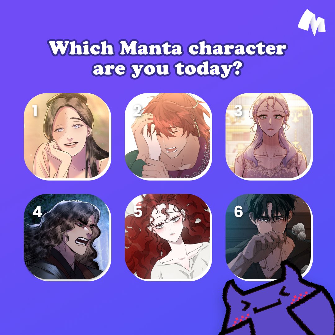 mantaofficial__'s tweet photo. I’m Maxi for today, ugh 😫
which mood you are in today? 👇💬
1. 😆 2. 😥 3. 😨 4. 😡 5. 😫 6. ☺️
#mantacomics #mood #seolha #kun #lily #muon #maxi #riftan #thetaintedhalf #thegoldenforest #disobeythedukeifyoudare #undertheoaktree https://t.co/rgGszbaQv4