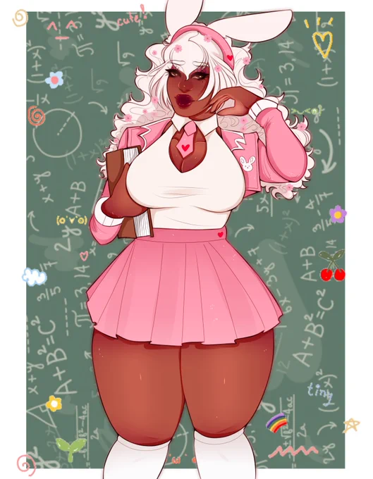 bunny bae between cømms  she's ready to study 