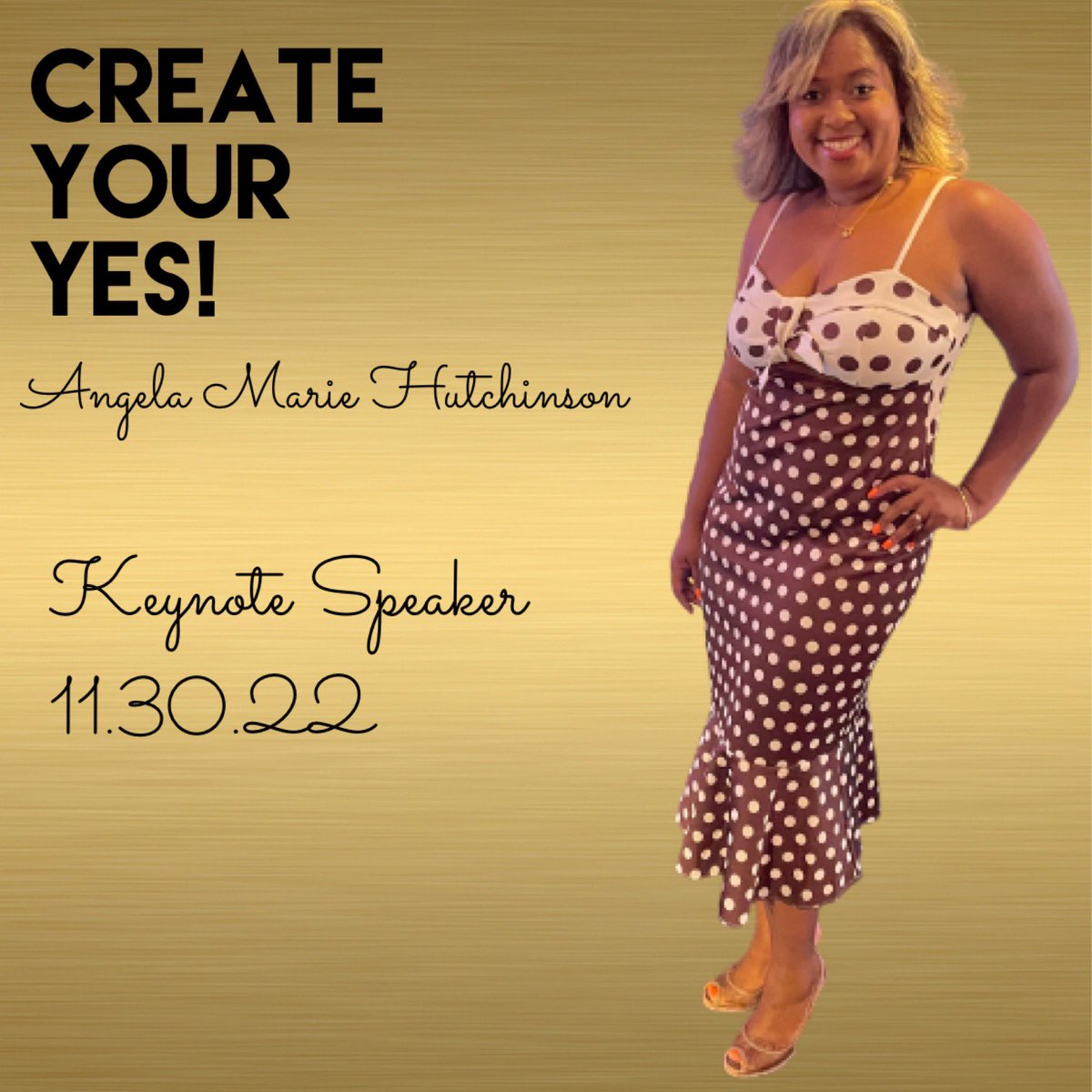 livewithangela's tweet photo. 💛 Honored to be selected as the #KeynoteSpeaker for the Entertainment Community Fund’s Year-End event. #CreateYourYes https://t.co/JmVbFaQtIR