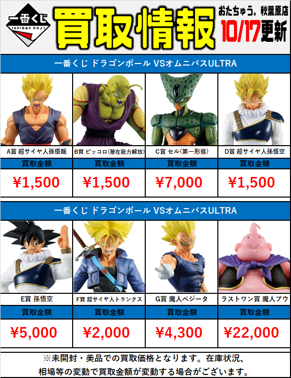 ドラゴンボールＶＳオムニバスultraラストワン賞魔人ブウＣ賞セル第1