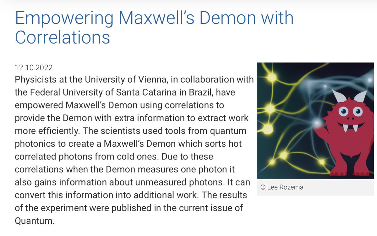 QuantumAephraim's tweet photo. Nice one, @Lee_Rozema, Philip, @SumMaxime, Paulo, et al!
https://t.co/MAS1aImjyw
#MaxwellsDemon #QuantumThermodynamics @quantumjournal https://t.co/LG1Yeseenf