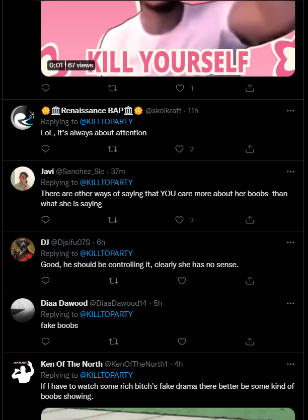 And you want to know what some are saying on twitter about it? Unacceptable.