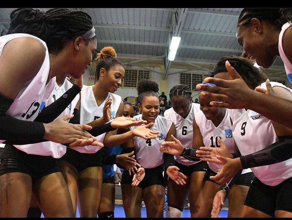 Saint Lucia 🇱🇨 are the 2022 ECVA - Eastern Caribbean Volleyball Association 🏆 CHAMPIONS 🏆 after beating the British Virgin Islands in straight sets on Sunday night in Sint Maarten. 🏐 🏆 🍾