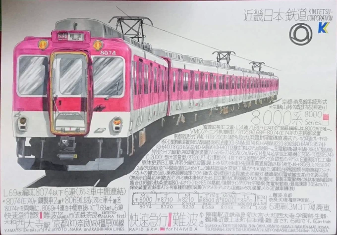 #舞いあがれ #生駒山上遊園地 #近鉄電車 舞い上がれで[近鉄・生駒山上遊園地]がトレンド入りしているので近鉄電車イラストを〜 