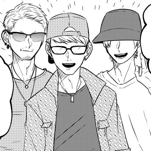 描いてるうちになんとなく愛着が湧いてきてしまったモブキャラくんたち。そして今気づいたけどトーンはみ出てるな… 