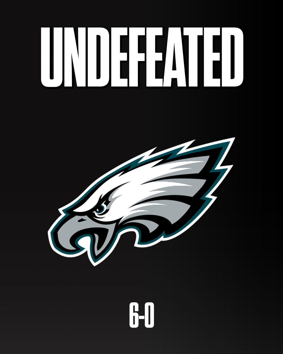 6-0. 

RETWEET if your team is still UNDEFEATED. #FlyEaglesFly