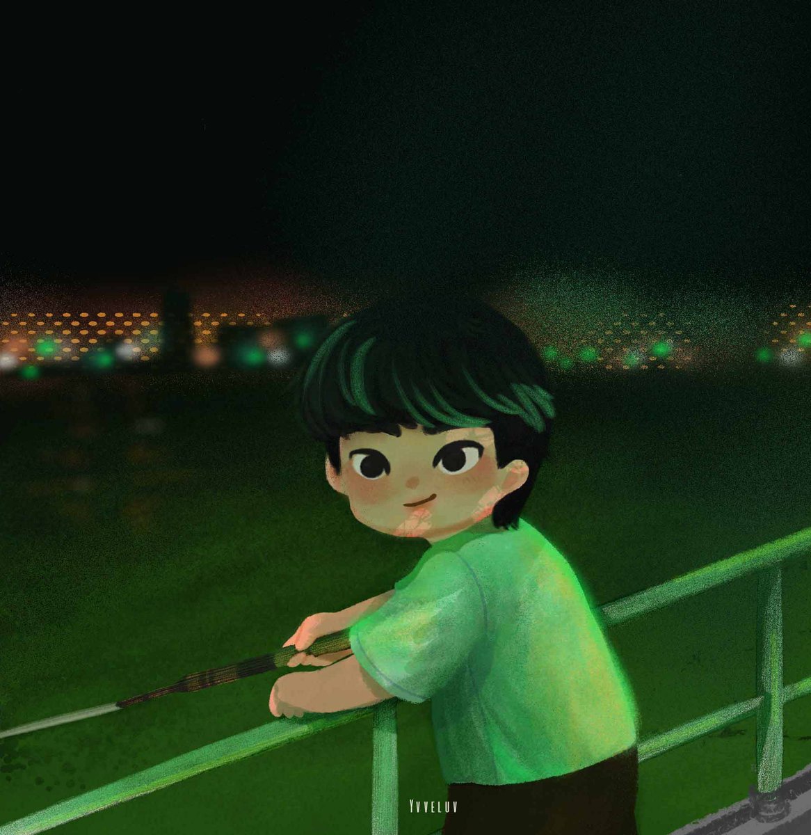 yvveluv's tweet photo. ´꒳⁠` under the green light 💚 
#warwanarat #yinwarfanart https://t.co/dn2w8mQYud