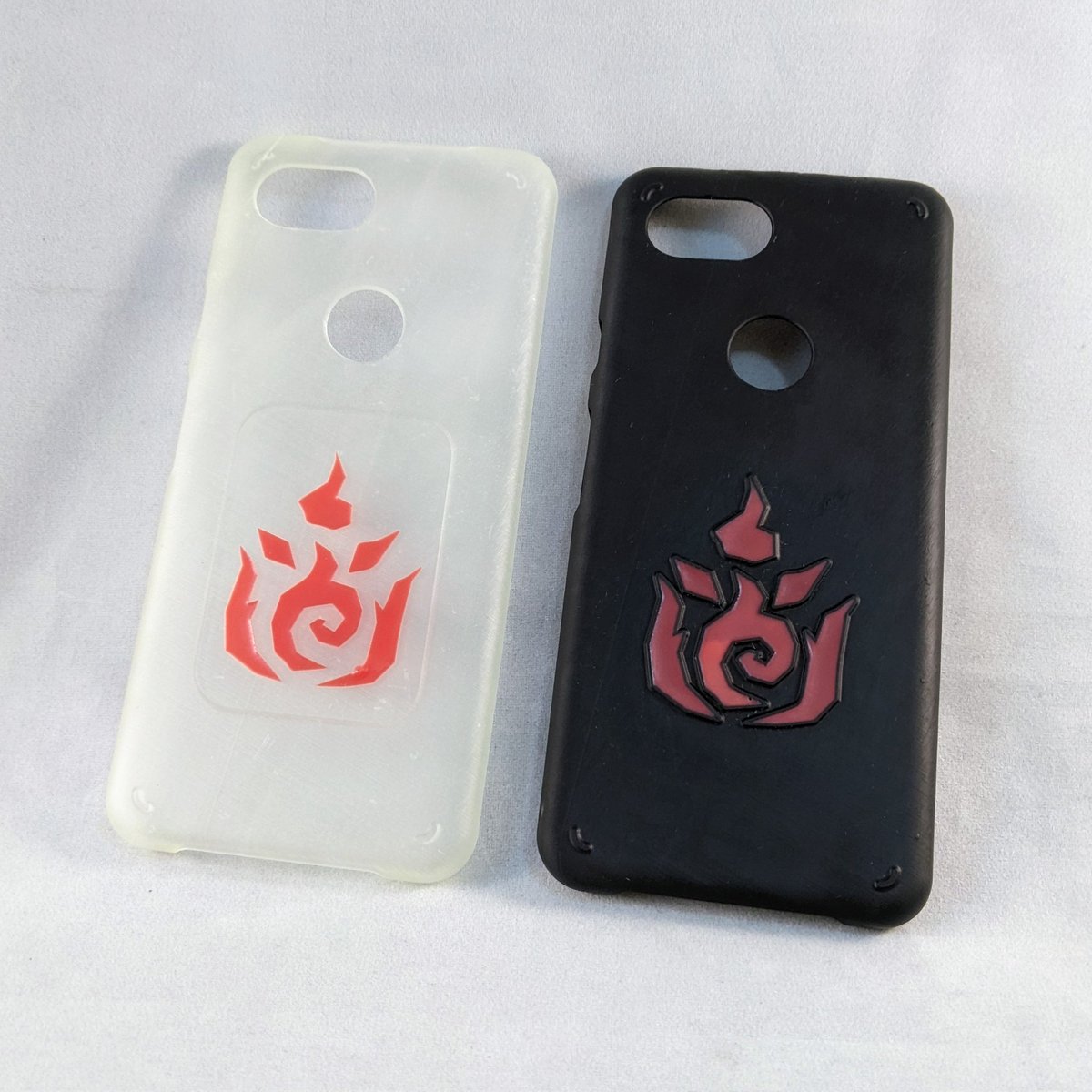 heavyturbulence's tweet photo. Tried making some Ayame-themed phone cases

あやめテーマのスマホケース作ってみた 😈

#あやめ夜行 #百鬼絵巻 #3Dprinting https://t.co/UShcVELERo