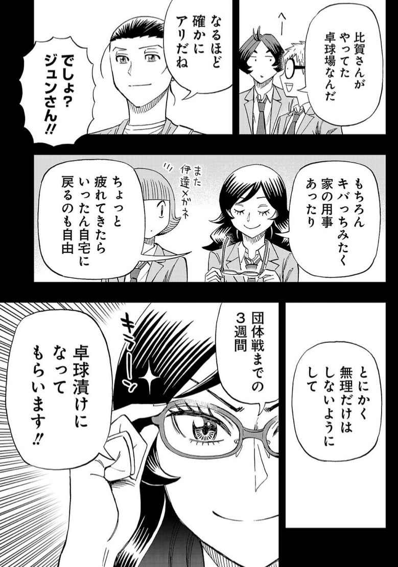 前回のネームと線画と完成原稿。
美空のデキる女像にはメガネが必須なようです。
入部の時と同じメガネ。 